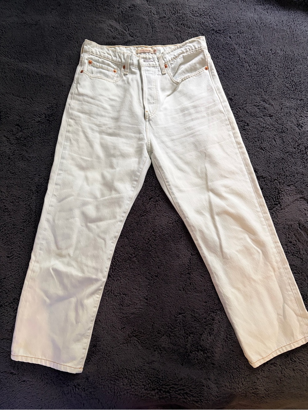 Levi's Wedgie Straight Leg Jeans With Button Fly